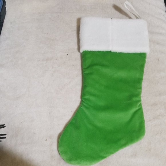 Kitty Felt CHRISTMAS Stocking Santa The Tree Falls Over all By Itself. The Cat. - Picture 3 of 3